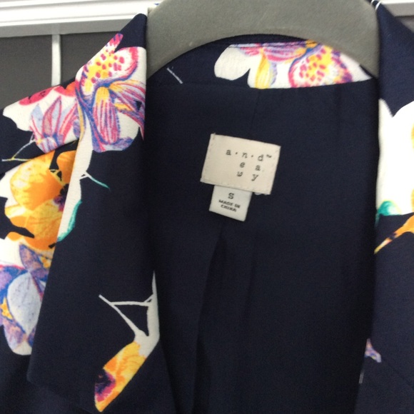 NWOT A New Day Oversized Floral Blazer - Picture 6 of 7